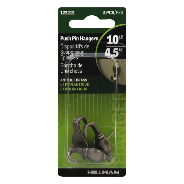 Hillman Anchor Wire Colonial Decorative Push Pin Hanger Walmart Com