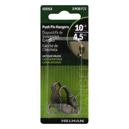 Hillman Anchor Wire Colonial Decorative Push Pin Hanger Walmart Com