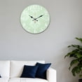thumbnail image 4 of Hoease 10 Inch Silent Wall Clock, Mint Green Damask Vintage Decorative Wall Clock, Battery Operated Non-Ticking Round Clock for Living Room Bedroom Office Home Decor, 4 of 10
