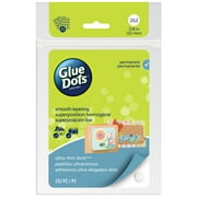 Glue Dots Clear Thin Dot Sheets Ultra Thin .375" 252/Pkg