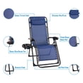 thumbnail image 3 of Sun-Ray 2PK Outdoor Gravity Chair Set Blue, 3 of 5