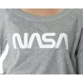 thumbnail image 2 of NASA Worm Logo Women's Juniors' Space Shuttle Patches Jogger Pajama Set, 2 of 6
