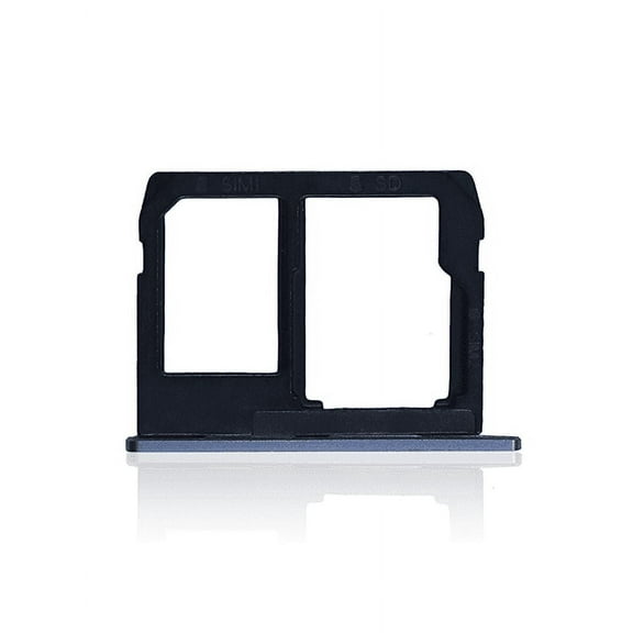 Replacement Sim Card Tray Compatible For Motorola Moto G5S Plus (XT1806 / 2017) (Silver) (Dual Card Version)