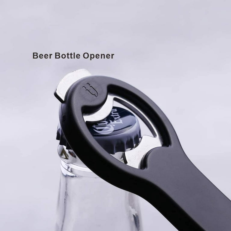 Southwit 2 in 1 Magnetic Beer Bottle Opener for Fridge and RV with Cap Catcher - Pop Can Soda Can Opener, Stick to Refrigerator for Easy Storage with