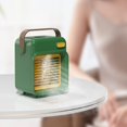 thumbnail image 4 of Humidificador enfriador de aire personal 3 niveles de enfriamiento Ventidor de escritorio de ventidor enfriado por evaporación, alimentado Verde Sunnimix Aire acondicionado casero, 4 of 8