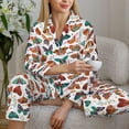 thumbnail image 6 of Bingfone Womens Pajama Sets Colorful Butterfly Print,Long Sleeve Loungewear Pajamas Set-Medium, 6 of 8