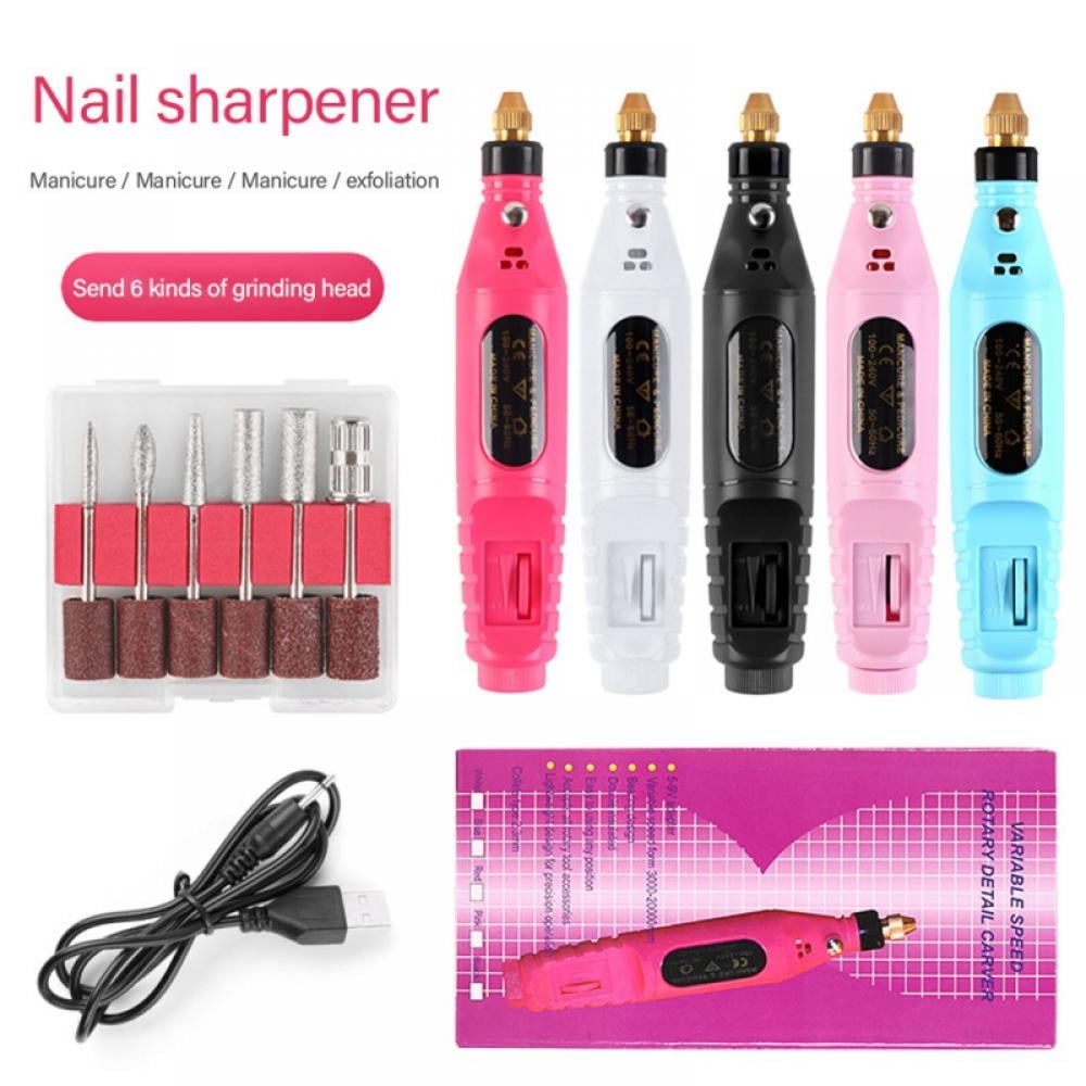 Electric Nail Drill Professional Manicure Drill Machine Nail Buffer Machine  For Acrylic Nails Portable Nail Polisher Drill Nail File on OnBuy