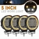 thumbnail image 4 of 4X LED Work Light Pods Round Amber Spot Combo Light Amber Fog Lamp for Jeep Off Road SUV, 4 of 5