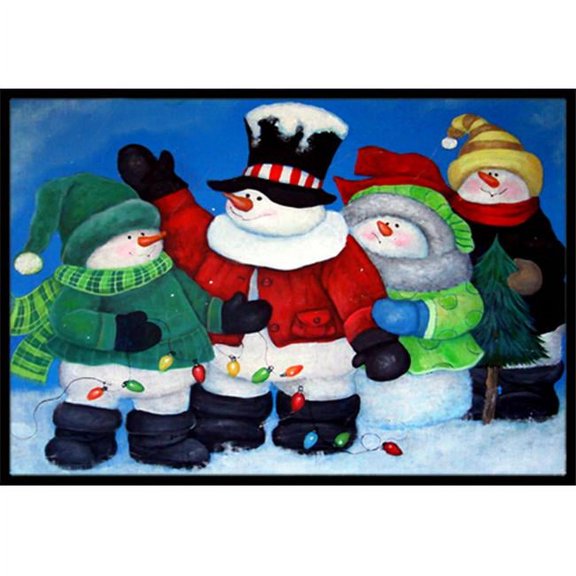 The Light Brigade Snowman Indoor & Outdoor Mat, 24 x 36 in.