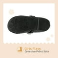 thumbnail image 3 of Dream Pairs Girls Fashion Dress Flats Shoes Kids Slip On Rhinestones Wedding Shoes SERENA-100-INF BLACK/PAT Size 6T, 3 of 5