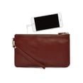 thumbnail image 2 of Mighty Purse Coral Genuine Leather 4000mAh Phone Charger Purse By HButler Title: OS/Ruby Red, 2 of 2