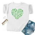 thumbnail image 2 of Fiudx Camisetas para Mujer Mujer Día de San Valentín Impreso Invierno Casual Floral Top, 2 of 4