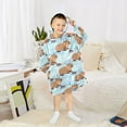 thumbnail image 6 of joogoo Wearable Blanket Cute Capybara Skiing Hoodie for Oversized Sherpa Hooded 3-14 YR M, 6 of 7