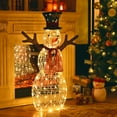 thumbnail image 2 of Costway Pre-Lit Standing Snowman Artificial Christmas Decoration with 80 LED Lights, 2 of 8