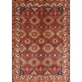 thumbnail image 1 of Ahgly Company Machine Washable Indoor Rectangle Industrial Modern Tomato Red Area Rugs, 3' x 5', 1 of 7