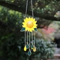 thumbnail image 3 of Toystoory Campanas de viento con girasoles, hermosas atrapasoles para exteriores, para patios, para ventanas, colgantes Decoración del hogar, 3 of 6