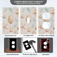 thumbnail image 3 of Yayeee Blank Wall Plate Cover 1-Gang 4.5"x2.7" Home Unused Decorative Outlet, Gray Seashell, 3 of 7