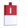 thumbnail image 1 of Flat Water Bottle,Reusable Slim BPA Free Travel Mug 530ML/18OZ, Red, 1 of 7
