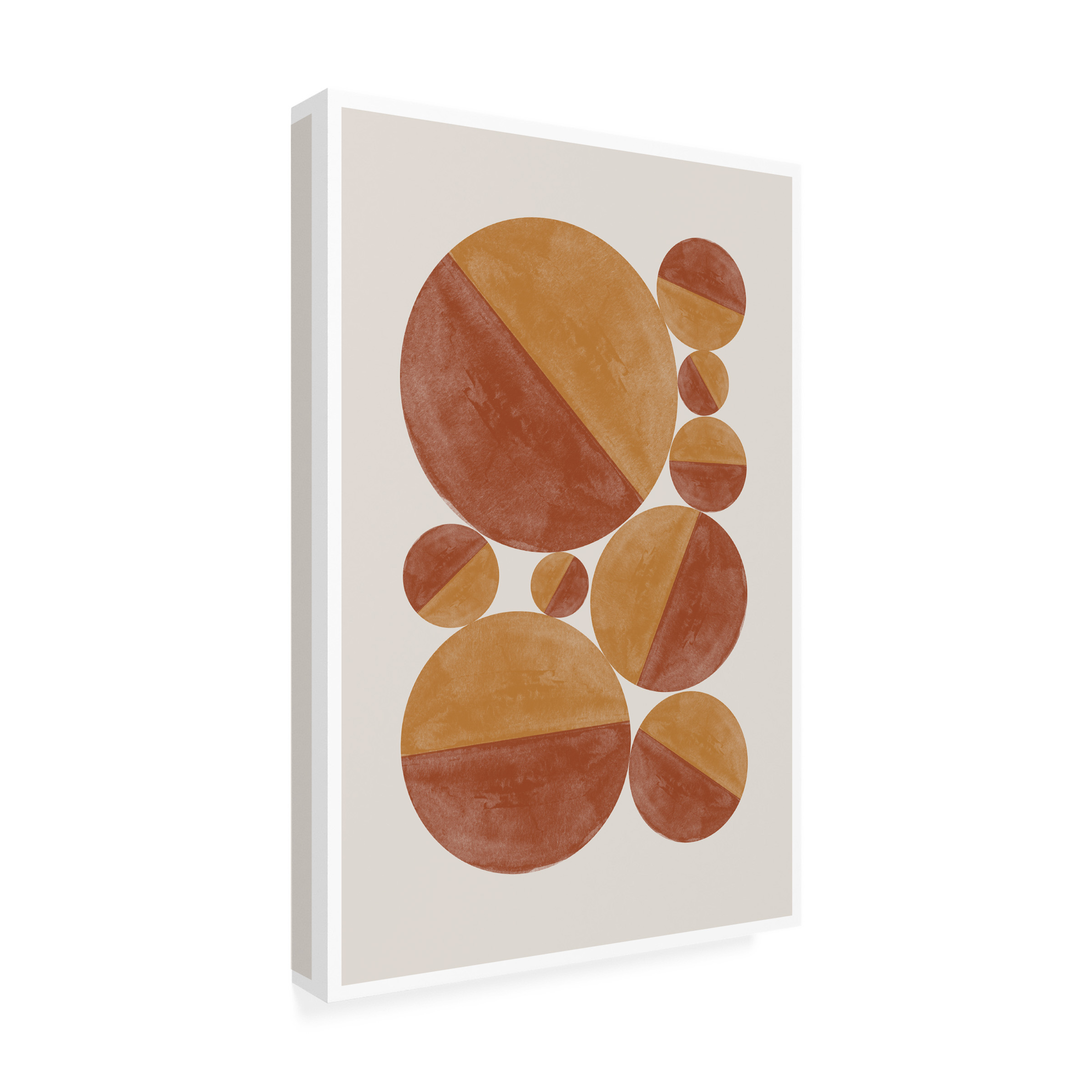 THE MIUUS STUDIO 'Burnt Orange Bols' Canvas Art