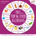 thumbnail image 3 of Homefree Mini Cookies FEV6&nbsp;Variety Pack, Gluten Free, Nut Free, Vegan, Cookie Snack Packs, School Safe and Allergy Friendly Snack (Pack of 10), 3 of 3