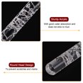 thumbnail image 4 of Acrylic Embossed Rolling Pin 16cm x 1cm Heart Pattern, Transparent, 2 Pieces, 4 of 5