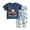 Clothes Set 14#Blue1, variant on Boys Pajamas Cartoon Car Prints Cute Short Sleeve T Shirts and Pants Pajama Set Loungwear Casual Loose Soft Daily Wear Adorable Home Outfit