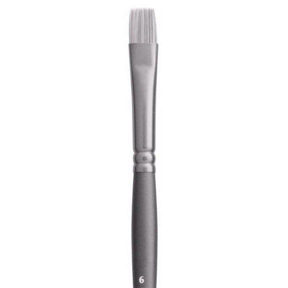 Jack Richeson Grey Matters Series 9824 Long Handle Sz 6 Bright Synthetic Acrylic Brush