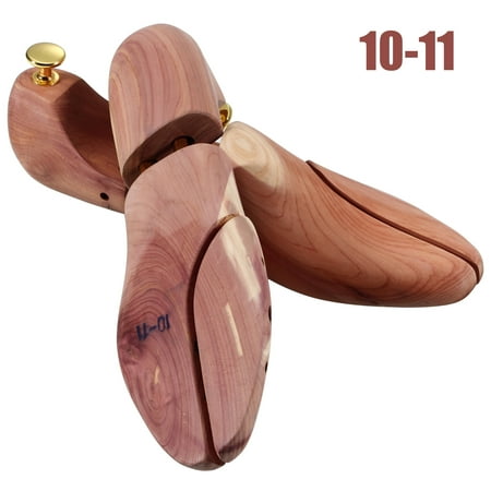Ollieroo Men's Twin Tube Adjustable Red Cedar Wood Shoe Boot Tree