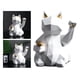 thumbnail image 2 of Escultura de gato, figura decorativa de oficina, artesanía de interior para amantes de los gatos. Blanco, 2 of 9