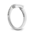 thumbnail image 6 of 14K White Gold Ring Band Wedding Diamond Round , Size 5, 6 of 7