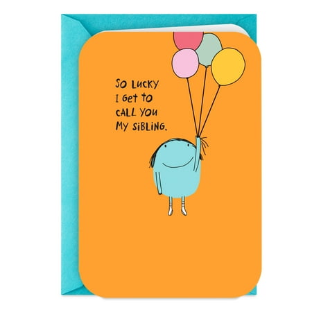 Hallmark Birthday Card for Sibling (Glad to Celebrate You)