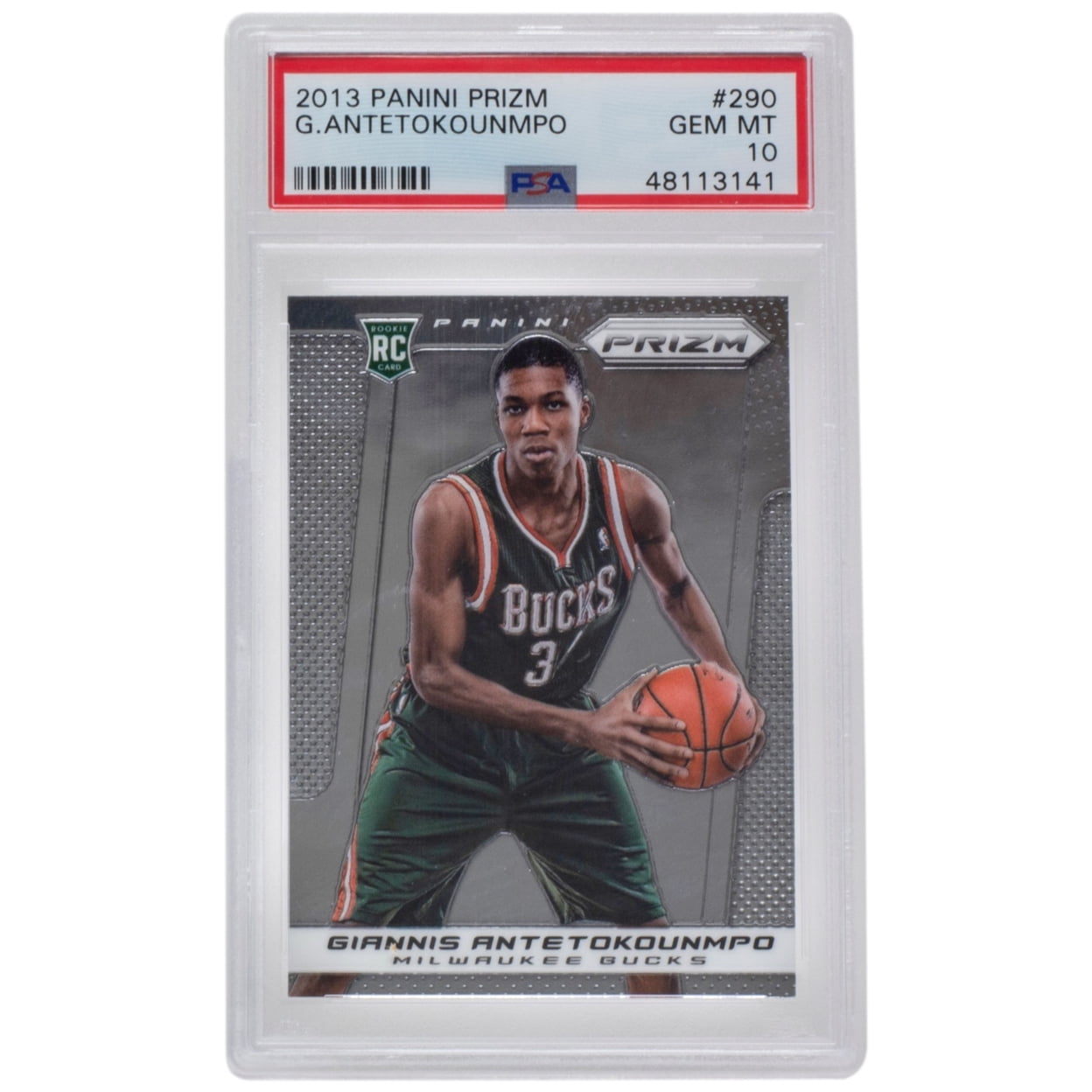 Giannis Antetokounmpo 2013 Panini 290 Bucks Prizm Basketball Card PSA GM MT  10 - Walmart.com