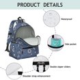 thumbnail image 4 of Sun and Planet Gothic Pattern Backpack for School, Cute School Bag with Adjustable Shoulder Straps and Padded Back, 13.4"x11"x4.7", 4 of 5