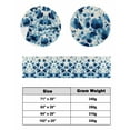 thumbnail image 6 of Xipuska Blue Spring Floral Bed Runners for King Size Bed, Decorative Bed Throws for Foot of Bed, Vintage Botanical Garden Flower Bed Runner Sofa Throw Bedding Scarf Protector Slipcover for Bedroom, 6 of 6