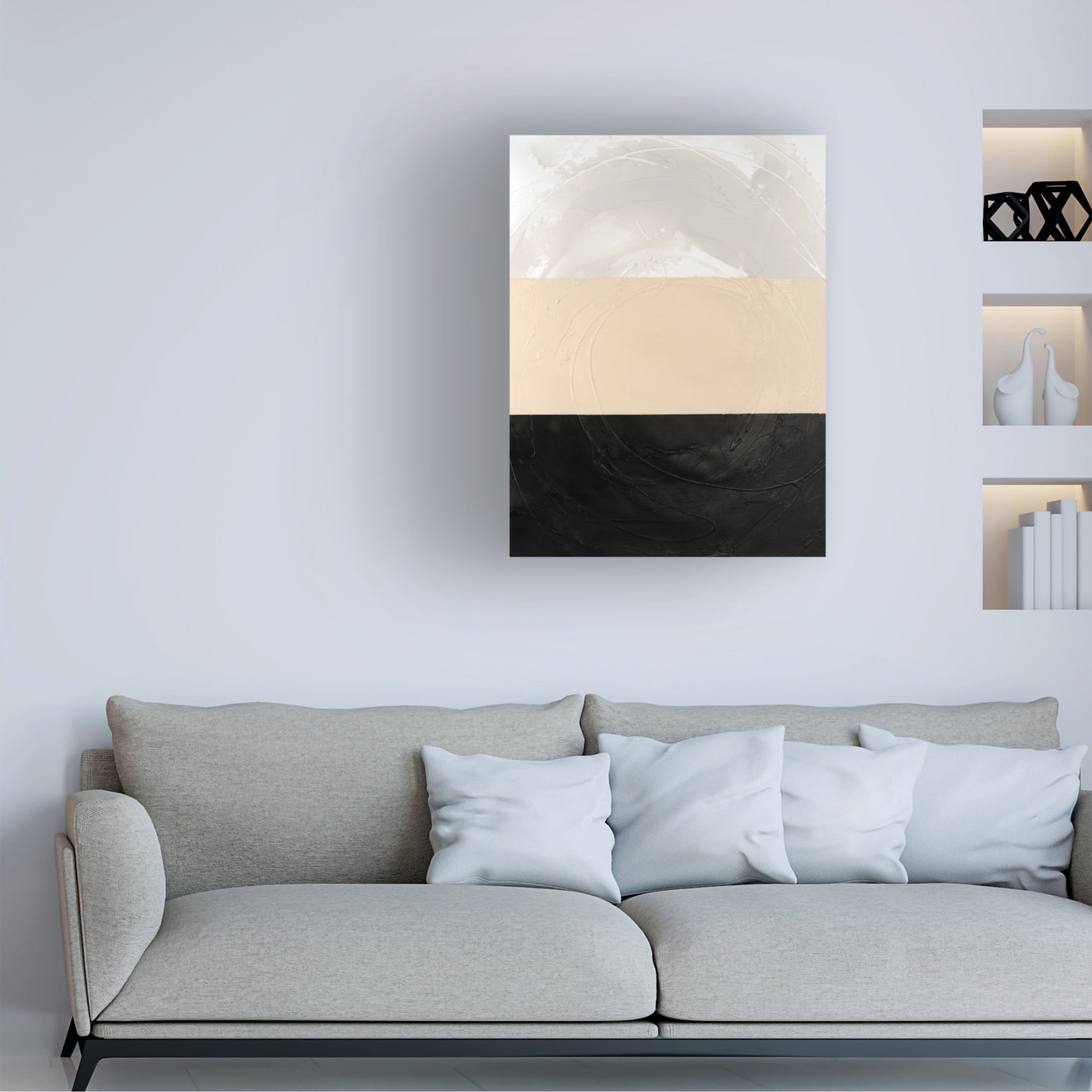 Canvas Wall Art - Vanna Lam 'Triennial I' Wall Art for Living Room, Bedroom, or Office Décor by Trademark Fine Art - 35 x 47 Inches