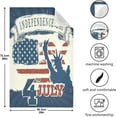 thumbnail image 4 of Independence Day USA Flag Tea Towels Set of 1 Statue of Liberty Kitchen Dish Cloth with Hanging Loop, 18"x28"Lint-Free Absorbent Towel for Kitchen Drying Wiping and Cleaning, 4 of 6