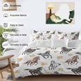 thumbnail image 5 of Horses Queen Size 4 piece Duvet Cover Set,desc|小组描述2desc|小组描述3Comfort Bedding Set, Include a Duvet Cover,a Bed Sheet, 2 Pillowcase with Zipper for All Season, 5 of 12
