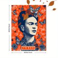 thumbnail image 3 of Frida Kahlo Toile Murale Florale 15,75 X 11,81 Pouces, 3 of 8