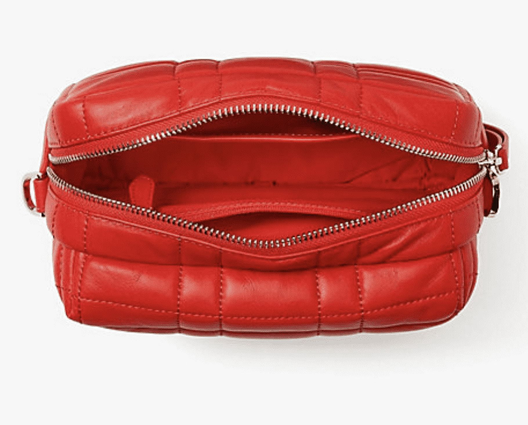 Kate Spade Softwhere Quilted Leather Small Convertible Crossbody Bright Red