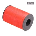 thumbnail image 3 of 2 Pack Thin Waxed Thread 175 Yards 0.45mm Polyester String Cord for Machine Sewing Hand Quilting Weaving, Orange Red, 3 of 5
