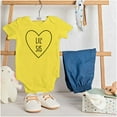 thumbnail image 3 of Little Sisters Sis Younger Adorable Bodysuit Jumper Girls Infant Baby Brisco Brands 12M, 3 of 6