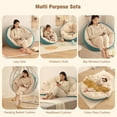 thumbnail image 6 of Thickened Soft Lazy Sofa Lazy Chair Cushion Lazy Sofa Bed Egg Swing Chair Pad Floor Mattress Cushion for Indoor/ Outdoor, 6 of 9