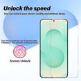 thumbnail image 6 of ZGDong Galaxy S25 Tempered Glass Screen Protector + Camera Lens Protector [ 2 + 2 Pack ] [Anti-Scratch] [Ultrasonic Fingerprint Unlock] Clear HD Protective Film for Samsung Galaxy S25, 6 of 7