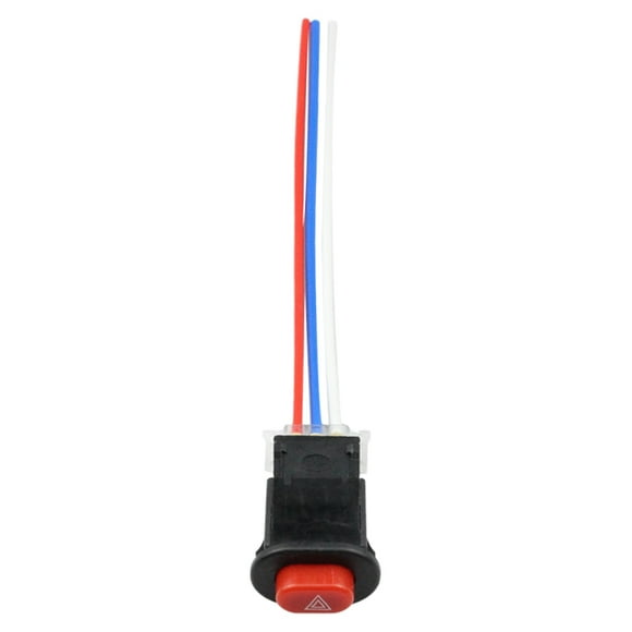 Durable Motorcycle Hazard Switch with ABS Metal Construction for Reliable Performance 12V