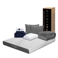 thumbnail image 1 of Colchón Queen Size Inabox Restonic con Almohada 2Pack, Protector Cloud, Sábanas Softy, Edredón Homy, 1 of 12