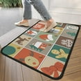 thumbnail image 4 of Christmas Entryway Rug 17x30 Inch, Festive Doormat with Santa Sleigh Design - Non-Slip Welcome Mat for Indoor Outdoor Holiday Decor, 4 of 7
