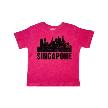 

Inktastic Singapore City Skyline with Grunge Gift Toddler Boy or Toddler Girl T-Shirt