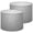 Silver Gray, variant on Linen Drum Lamp Shades Dark Abstract Grunge Subtle Light Gradient Rustic Factory 13" x 13" x 10" Lampshade for Table Lamps Floor Lamps Lamp Shade Replacement Easy Assembly Required