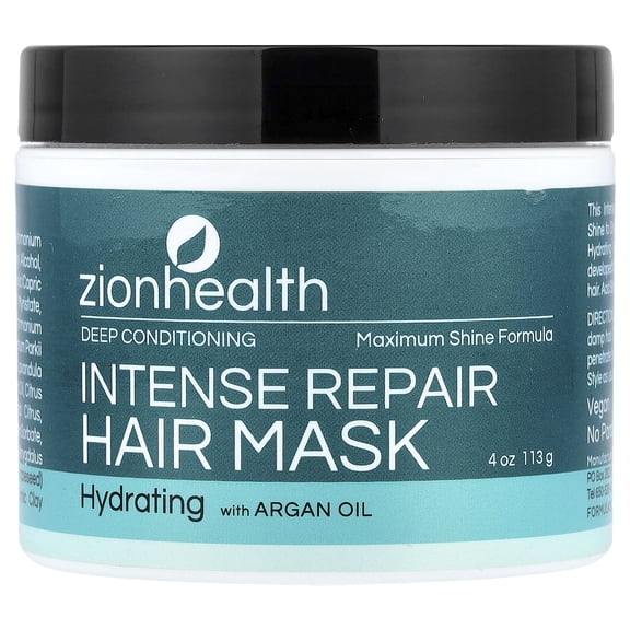 Zion Health Intense Repair Hair Mask, 4 oz (113 g)