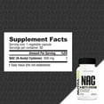 thumbnail image 2 of NutraBio N-Acetyl Cysteine Supplement (NAC) - 90 Capsules, 600mg Each - Powerful Anti-Oxidant - Immune Support - Boost Glutathione, 2 of 9